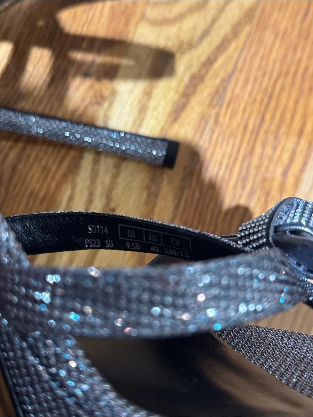 Stuart Weitzman Gunmetal Glitter Platform Sandals new